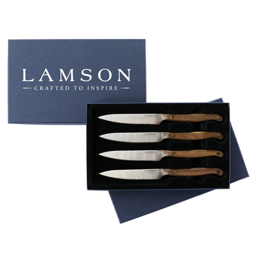 Vintage 4-Piece Steak Knife Set-Lamson-Atlas Preservation
