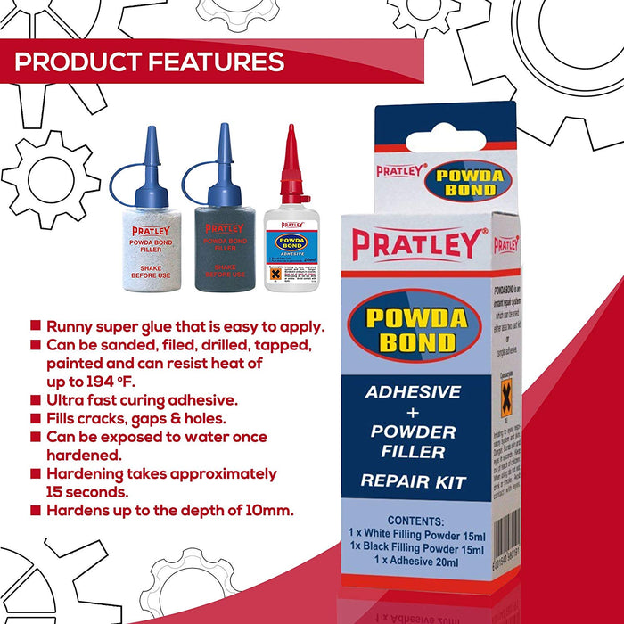 Pratley Powda Bond Adhesive Repair Kit-Pratley-Atlas Preservation