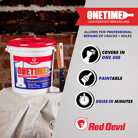 ONETIME® Patch-A-Wall® Kit - 1/2 Pint-Red Devil-Atlas Preservation