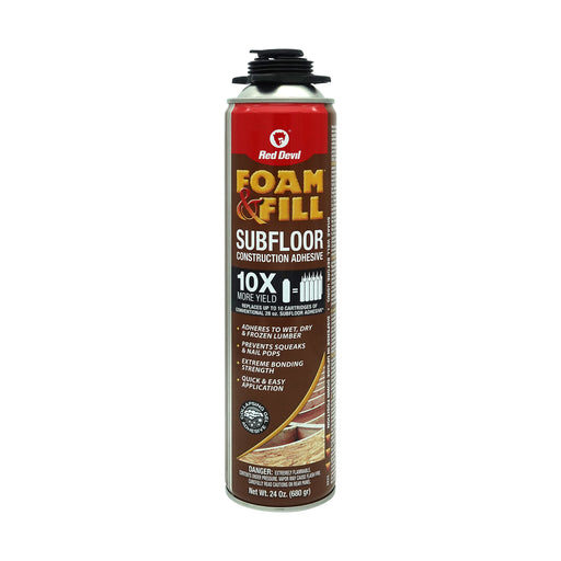 Foam & Fill® Subfloor Construction Adhesive 24 oz.-Red Devil-Atlas Preservation