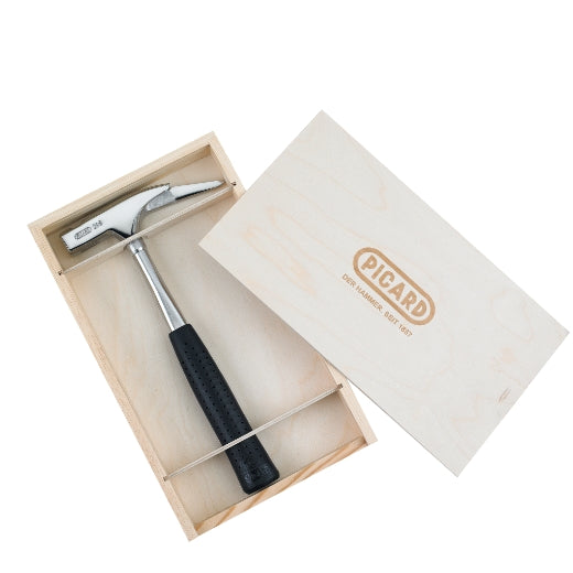 Picard Chrome-Plated Carpenter's Roofing Hammer in Wooden Gift Box-Picard-Atlas Preservation