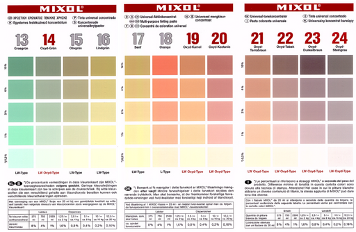 Special Tone Mixol 12 Color Set - No. 13-24-Mixol-Atlas Preservation