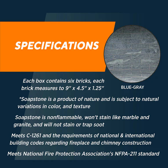 Soapstone Fire Bricks