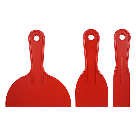 3-Piece Flexible Plastic Putty Knife Set-Red Devil-Atlas Preservation