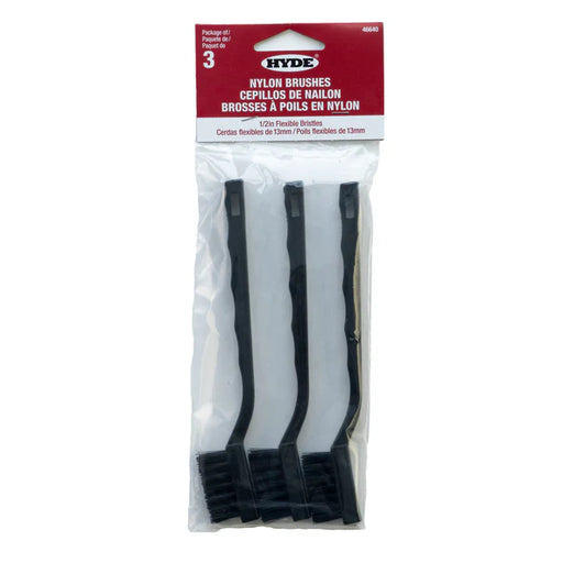 Nylon Bristle Mini Brushes - 3 Pack-Hyde Tool-Atlas Preservation