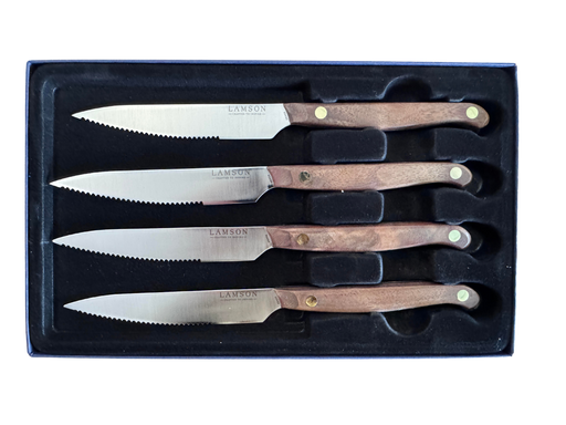 Vintage 4-Piece Steak Knife Set Serrated-Lamson-Atlas Preservation