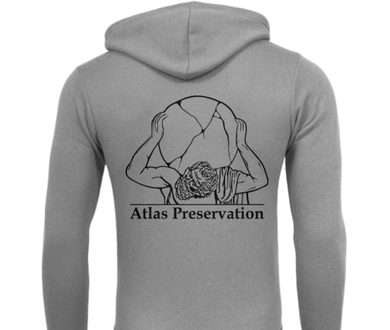Atlas Fleece Zip Up Hoodie-Atlas Preservation-Atlas Preservation