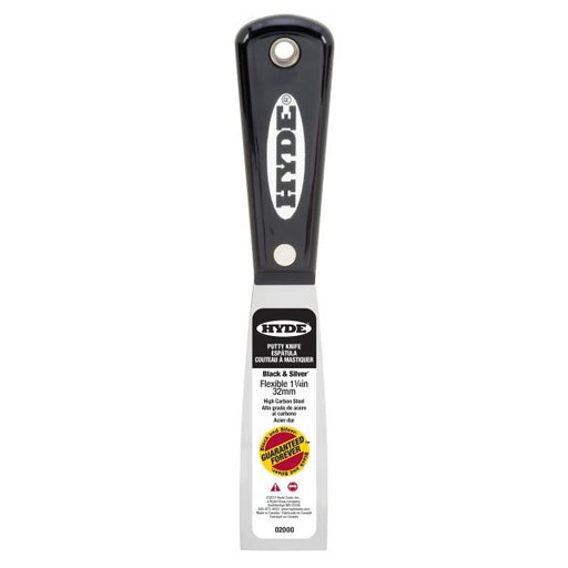 Flex Black & Silver Putty Knife-Hyde Tool-Atlas Preservation