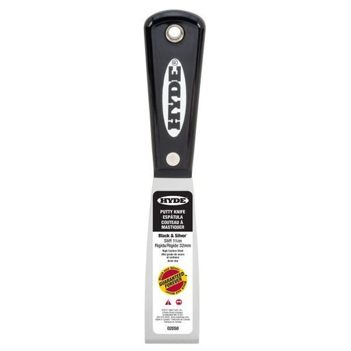 Stiff Black & Silver Putty Knife-Hyde Tool-Atlas Preservation