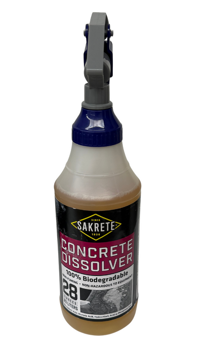 Concrete & Mortar Dissolver - Remove Dried Concrete From Your Tools