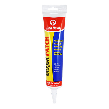 Crack Patch: Premium Acrylic Spackling - 5.5 Fl Oz Squeeze Tube-Red Devil-Atlas Preservation