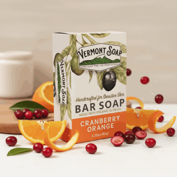 Cranberry Orange 3.25oz Boxed Bar-Vermont Soap-Atlas Preservation