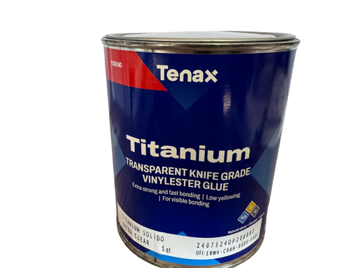 Damaged - Titanium - Extra Clear Knife Grade Glue - 2lb Quart (Copy)-Tenax-Atlas Preservation