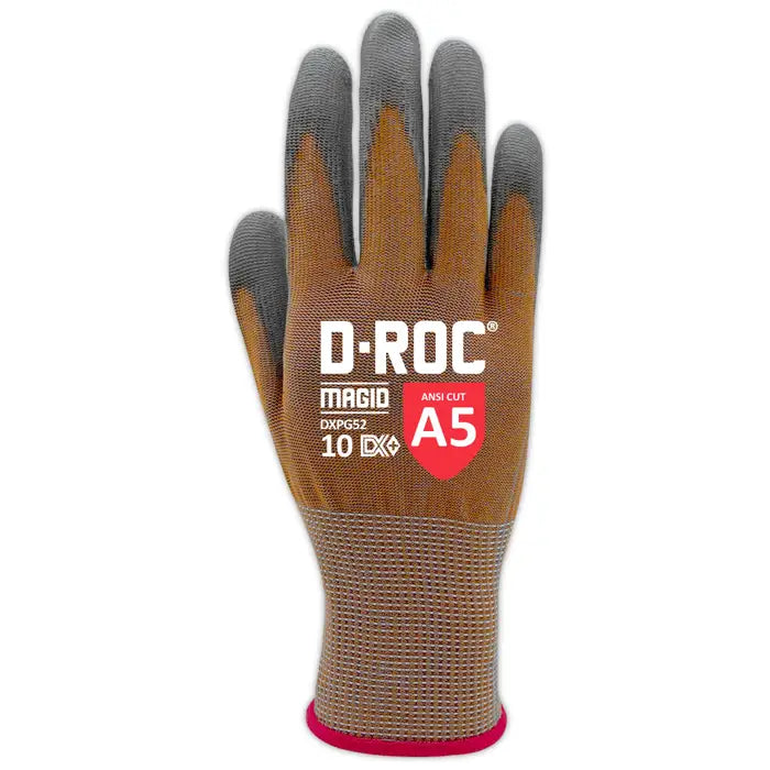 D-ROC® DX+ Technology® - Gauge Poly Palm Coated Coreless Touchscreen Gloves-Magid-Atlas Preservation