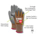 D-ROC® DX+ Technology® - Gauge Poly Palm Coated Coreless Touchscreen Gloves-Magid-Atlas Preservation