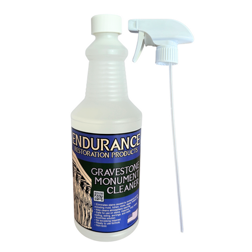 Endurance Gravestone & Monument Cleaner - 1 Quart (Spray Bottle)-Endurance Restoration Products-Atlas Preservation