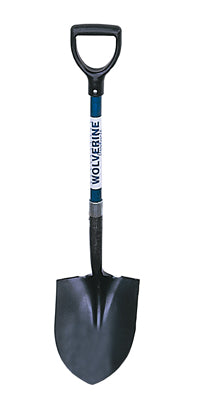 #2 Round Point Shovel 30" Fiberglass Handle D-Poly Grip-Wolverine Tools-Atlas Preservation