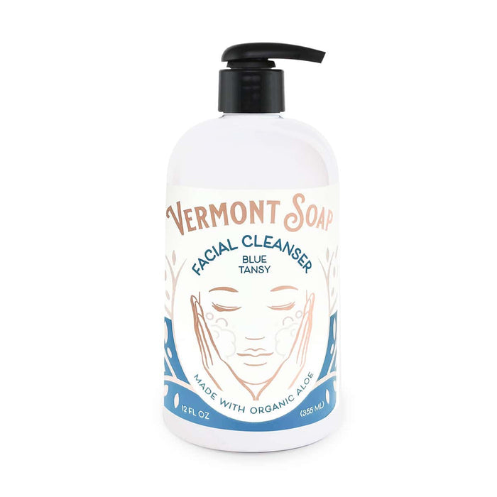 Facial Cleanser 12oz Pump-Vermont Soap-Atlas Preservation