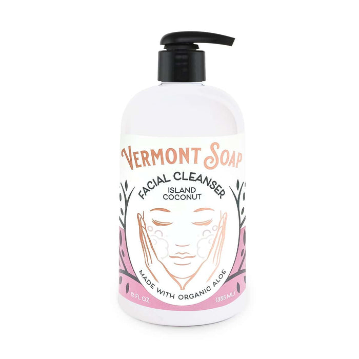 Facial Cleanser 12oz Pump-Vermont Soap-Atlas Preservation