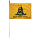 Gadsden Flag w/ Natural Gold Staff-Collins Flags-Atlas Preservation