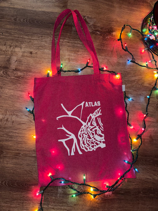 Atlas Red Cotton Tote-Atlas Preservation-Atlas Preservation