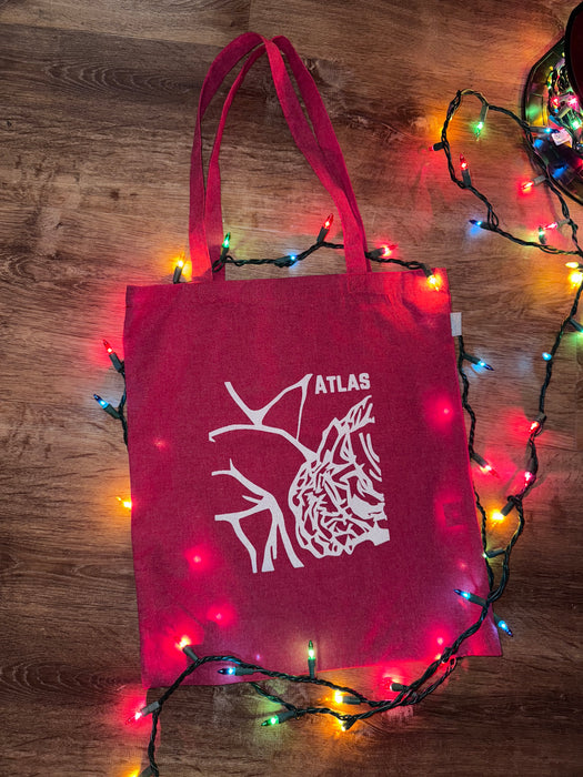 Atlas Red Cotton Tote-Atlas Preservation-Atlas Preservation