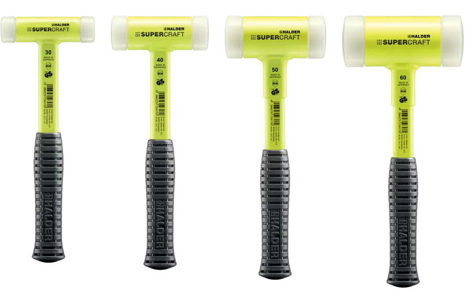 HAMMER HEAD ハードルアー イエロー SUPERCRAFT Neon Yellow Soft-Face Mallet — Atlas Preservation