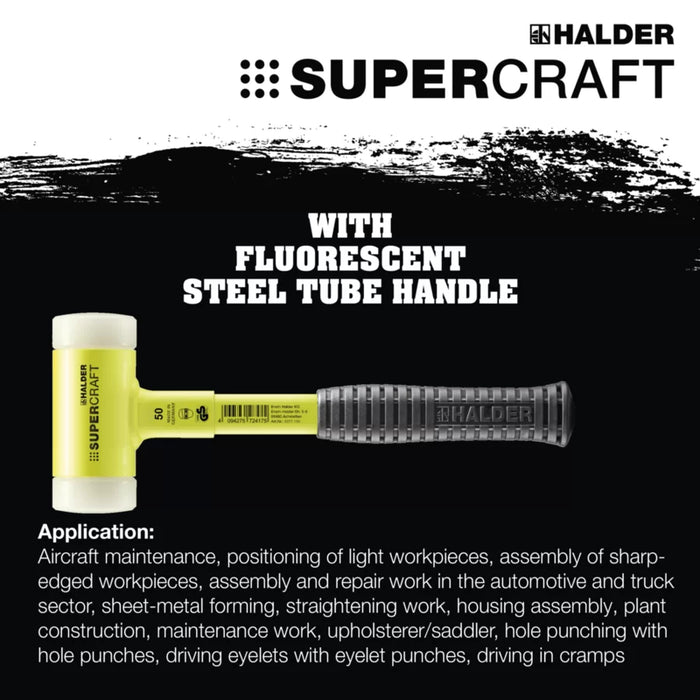 SUPERCRAFT Neon Yellow Soft-Face Mallet-Halder-Atlas Preservation