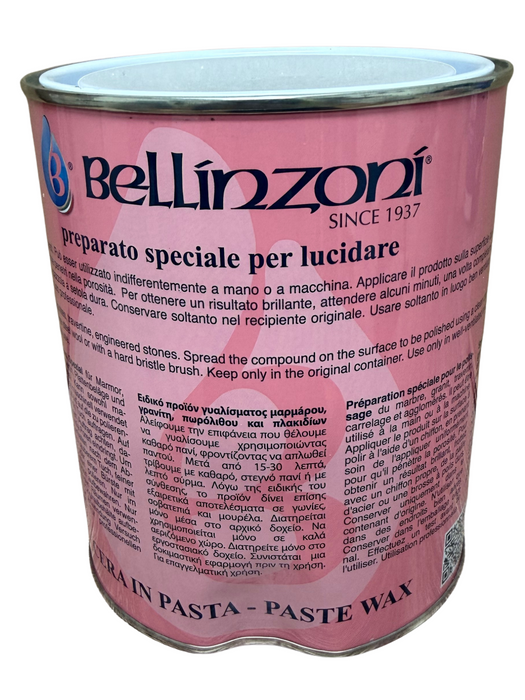 DENTED - Clear Polishing Paste Wax - For Marble & Granite - 750 ml-Atlas Preservation-Atlas Preservation
