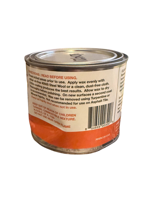 DENTED - Bowling Alley Wax, Clear Paste Wax 16 oz