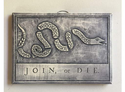 Join or Die Plaster Casting-David Gillespie-Atlas Preservation