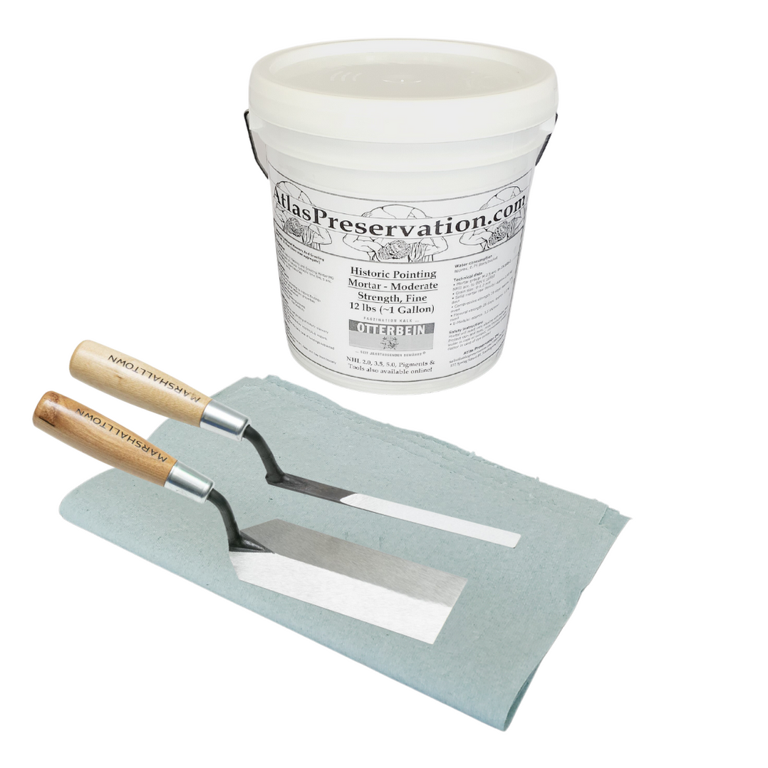 Keyway Repair Kit w/ Historic Pointing Mortar — Atlas Preservation