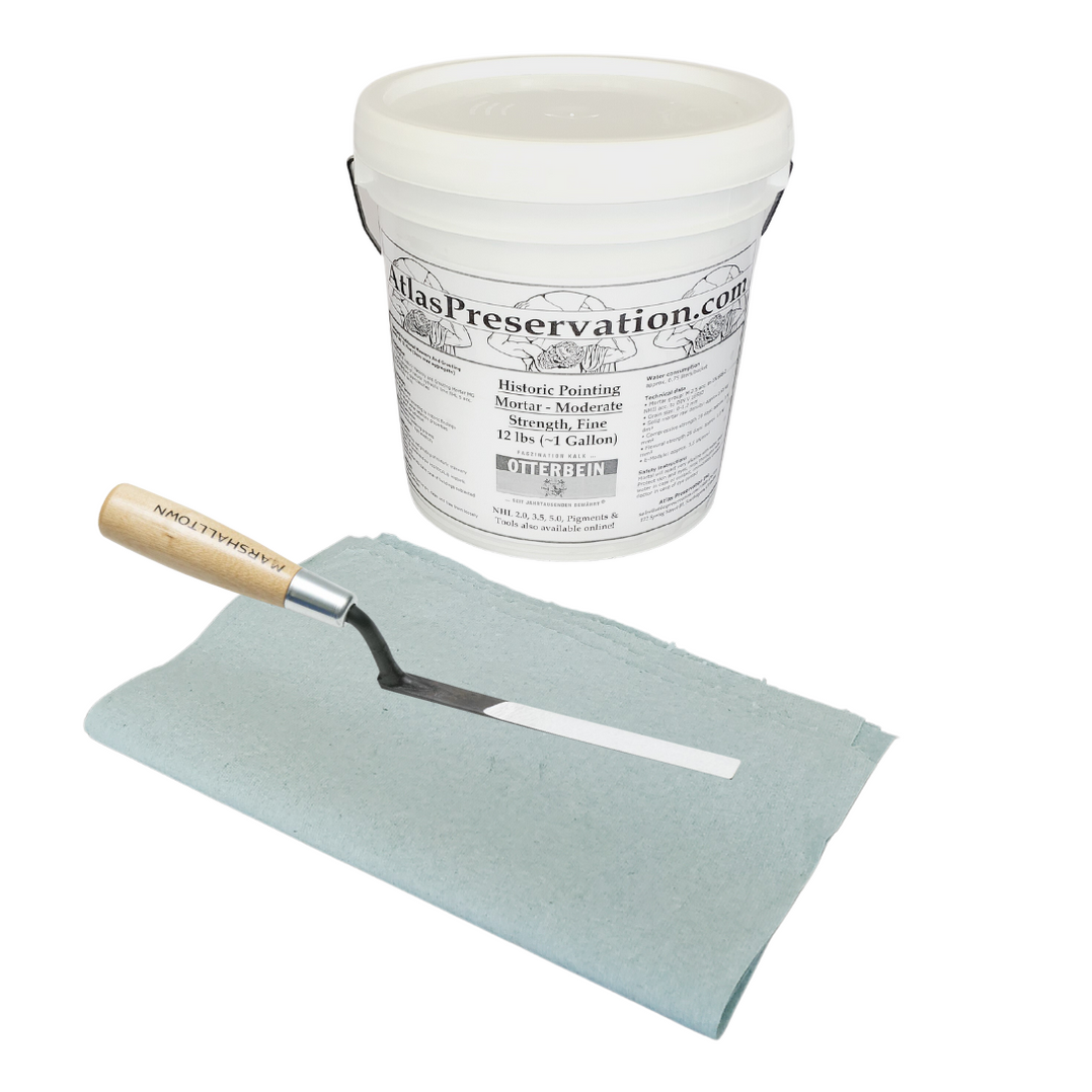 Keyway Repair Kit w/ Historic Pointing Mortar — Atlas Preservation