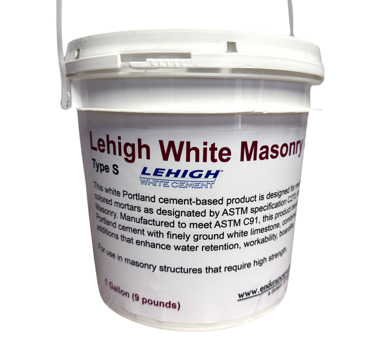 Lehigh White Masonry Cement-Endurance Restoration Products-Atlas Preservation