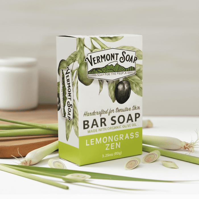 Lemongrass Zen 3.25oz Boxed Bar-Vermont Soap-Atlas Preservation