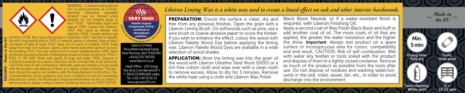 Liming Wax-Liberon-Atlas Preservation