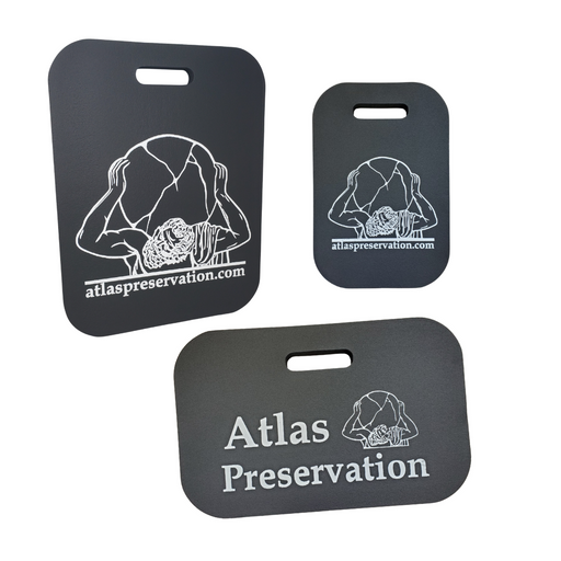 Atlas Logo Kneeling Pad-Earth Edge-Atlas Preservation