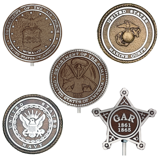 Aluminum Memorial Marker & Flag Holder-Collins Flags-Atlas Preservation