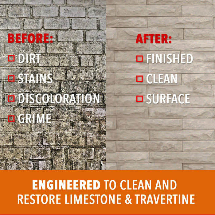 Smart ‘n Easy Limestone & Travertine Cleaner (1 Gallon)-Dumond-Atlas Preservation