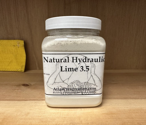 OLD LABEL Natural Hydraulic Lime 3.5 - Quart-Otterbein-Atlas Preservation