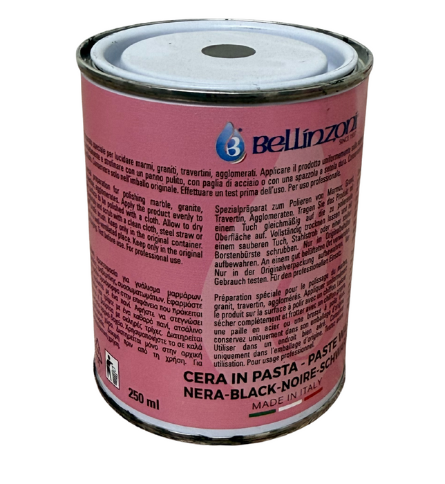 Black Polishing Paste Wax - For Marble & Granite-Bellinzoni-Atlas Preservation
