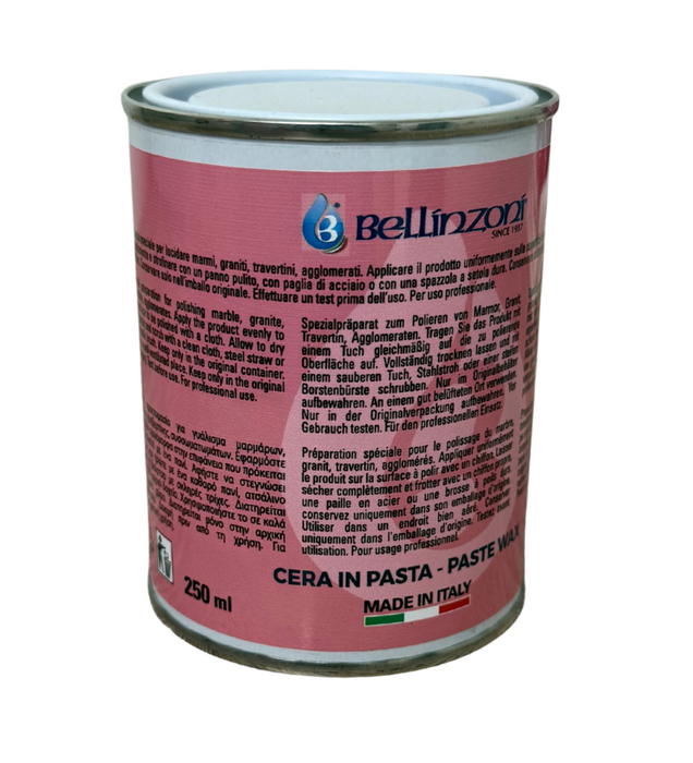 Clear Polishing Paste Wax - For Marble & Granite-Bellinzoni-Atlas Preservation