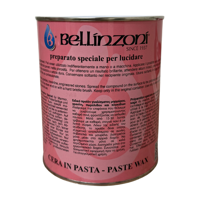 Clear Polishing Paste Wax - For Marble & Granite-Bellinzoni-Atlas Preservation