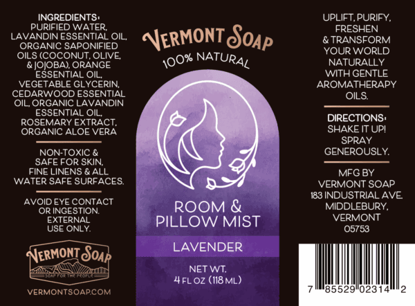 Room & Pillow Mist-Vermont Soap-Atlas Preservation