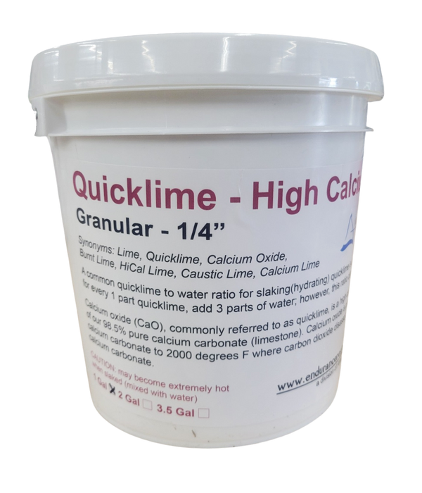 Quicklime Granulated Up To 1/4" Cobbles - High Calcium