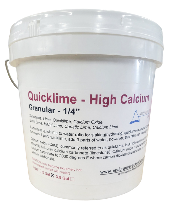 Quicklime Granulated Up To 1/4" Cobbles - High Calcium
