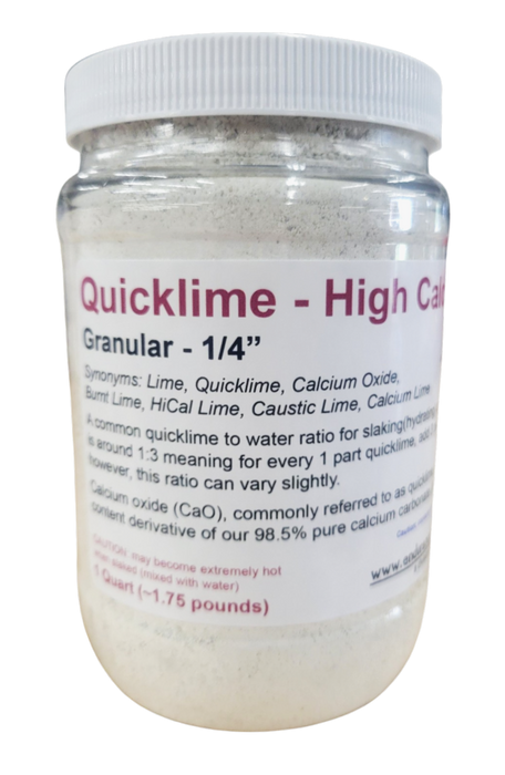 Quicklime Granulated Up To 1/4" Cobbles - High Calcium