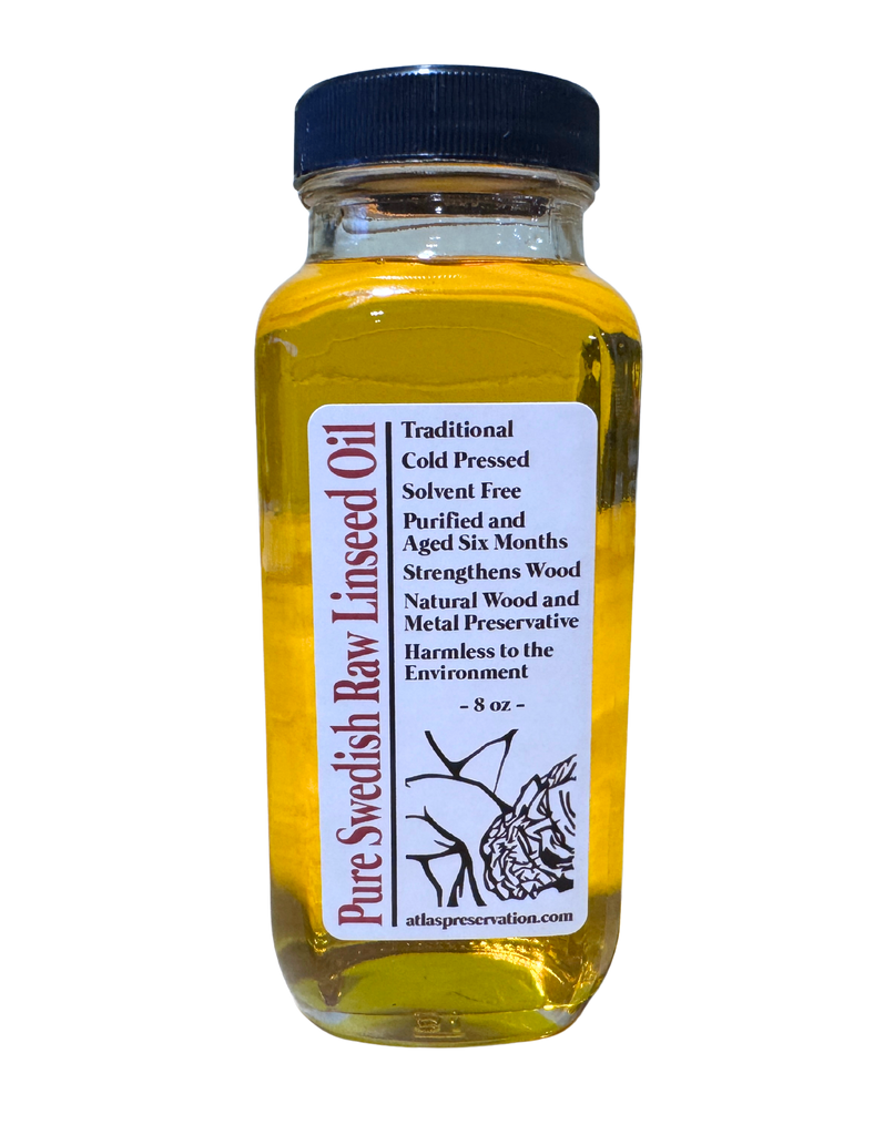Pure Swedish Raw Linseed Oil — Atlas Preservation