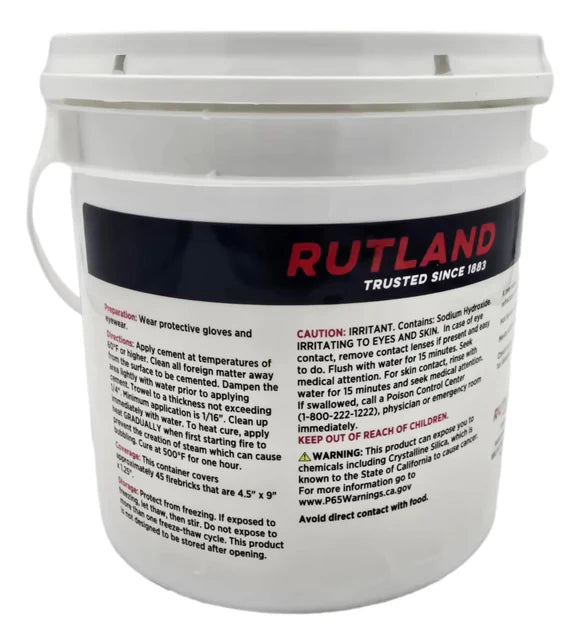Refractory Cement - 1/2 Gallon-Rutland-Atlas Preservation