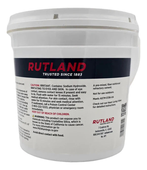 Refractory Cement - 1/2 Gallon-Rutland-Atlas Preservation